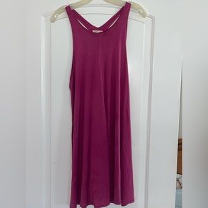 Pink racer back dress, perfect for coverup or running errands